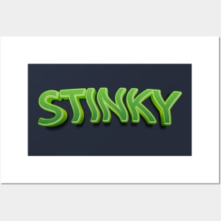 Stinky Typography Posters and Art